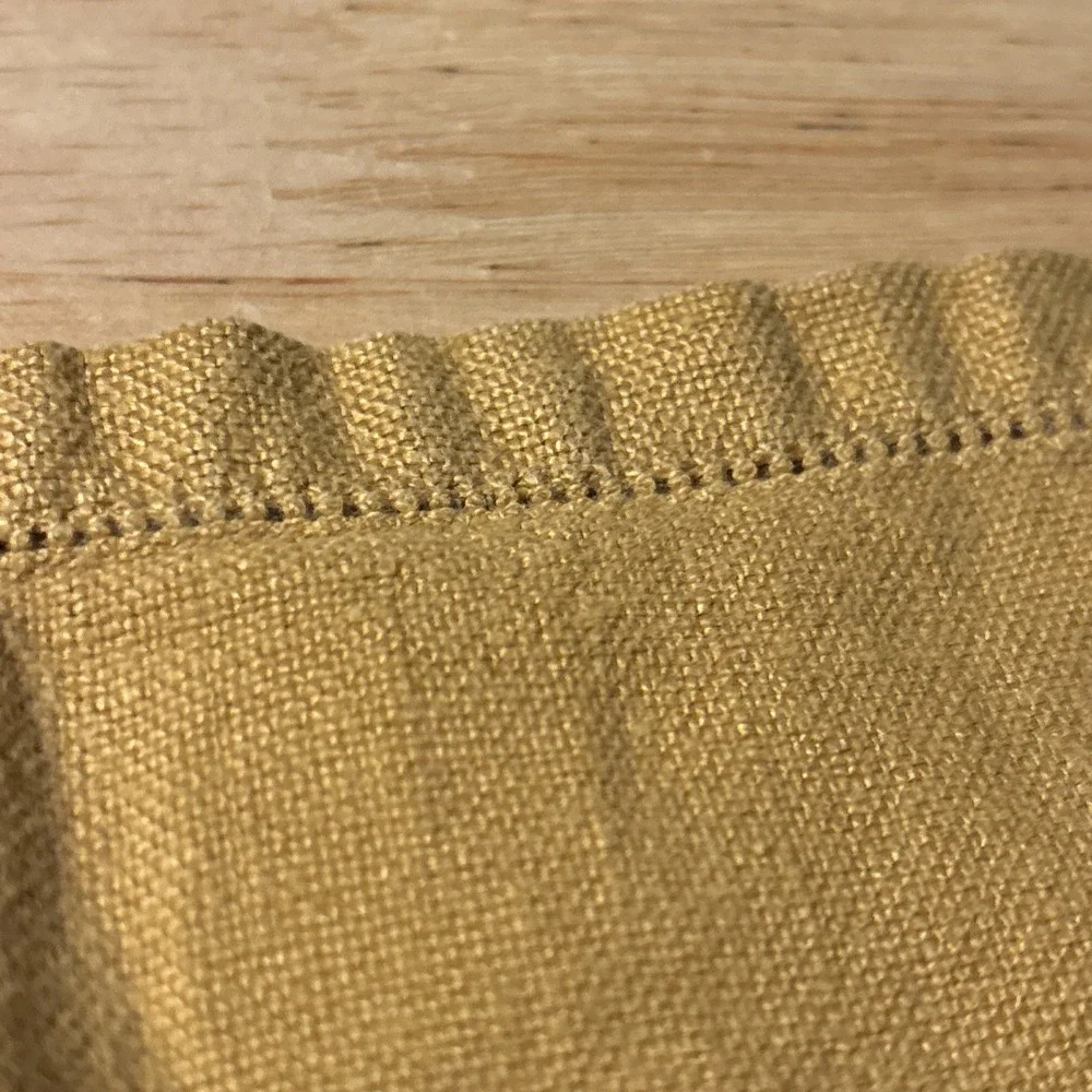 MCM Napkins Cloth Fall Yellow 60s Vintage Set Of 16, 15